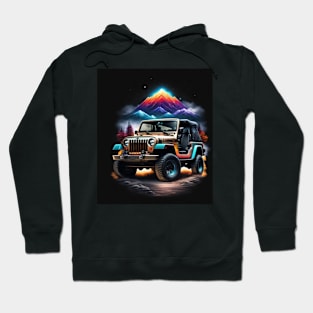 Jeep wrangler a muddy mountain Hoodie